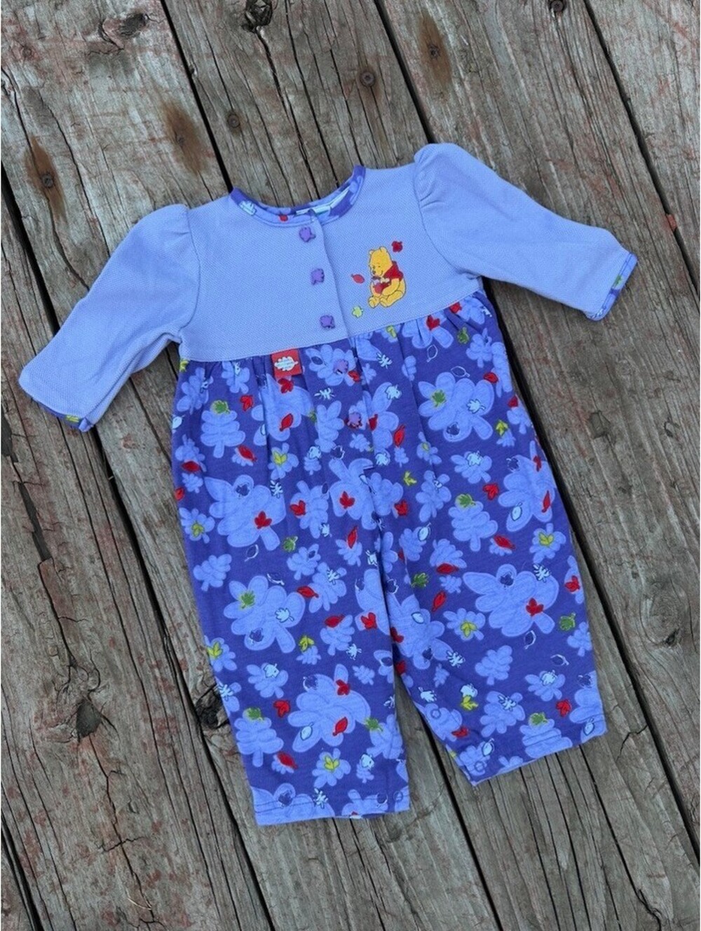 Vintage 2000 Winnie the Pooh Romper Size 6/9 Months